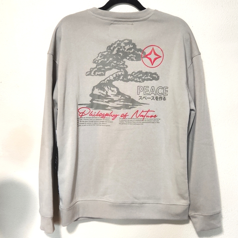 NEW! Brooklyn Cloth Mfg Co Bonsai Fleece Men's Contemporary Sweatshirt Med & Sml